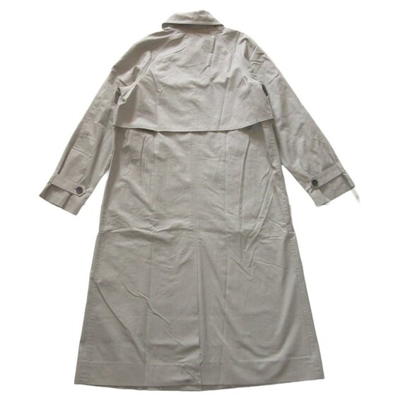 NWT Everlane The Long Mac Coat in Stone Light Khaki Twill Cotton Maxi Trench - Picture 6 of 9